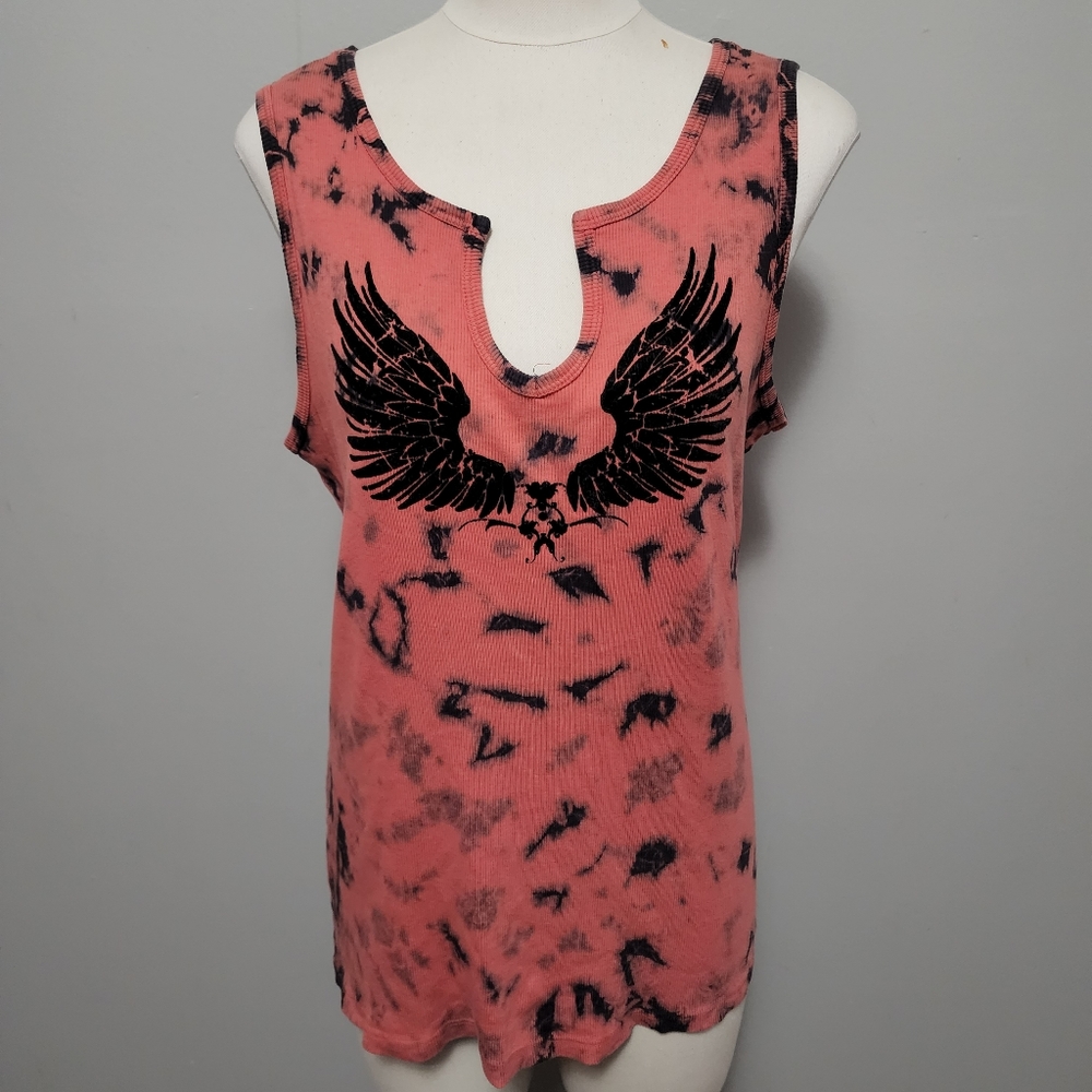 Susan Lawrence tie dye winged tank size xl